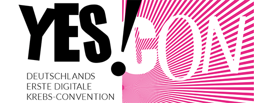Logo von Yes!Con, Deutschlands erste digitale Krebs-Convention
